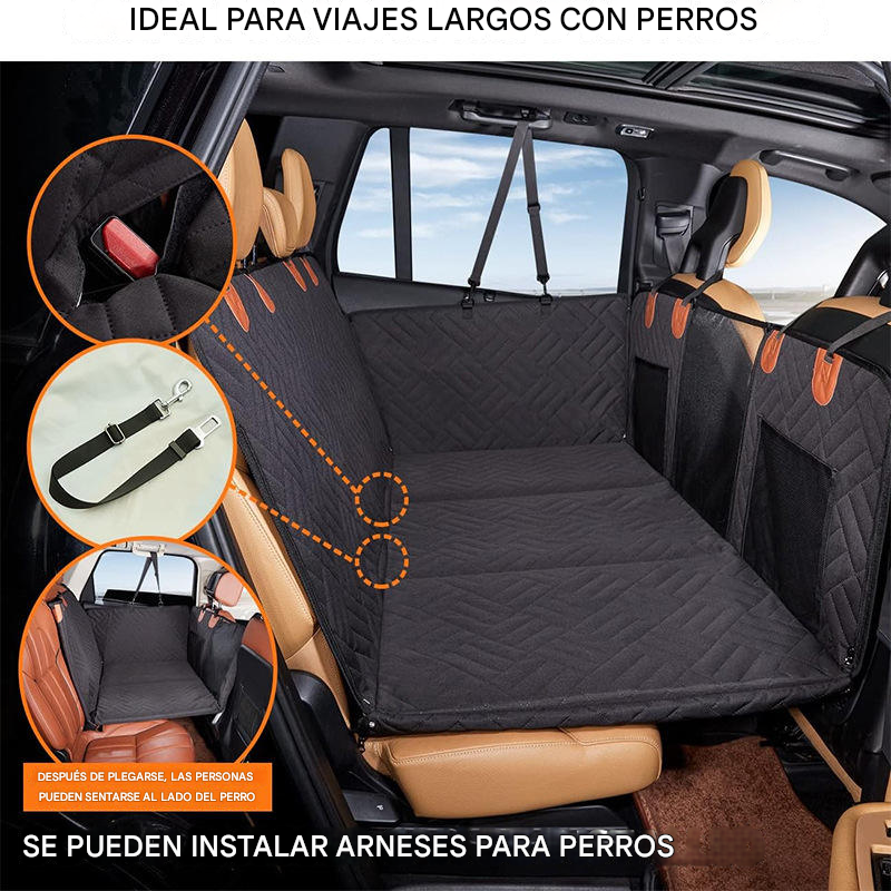 🐶 Tu Perro Cómodo, Tu Auto Limpio | Funda de Asiento para Mascotas 🚗