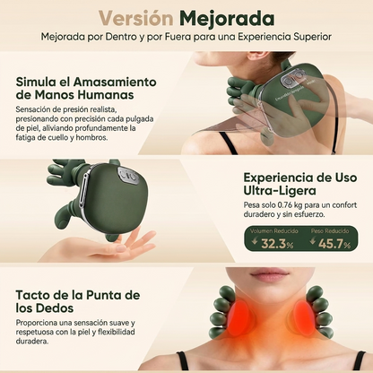 Masajeador Shiatsu Tuani — Pa' Quitarte Esa Tensión de Una Vez