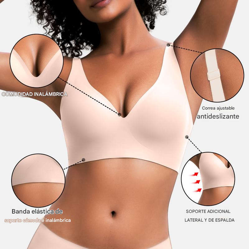 Brasier Push Up Sin Varilla para Mujer – Ultra Cómodo y Sin Costuras